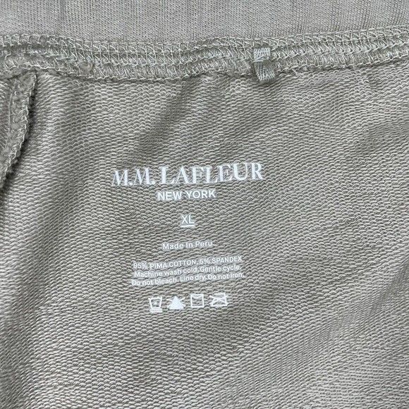 MM LAFLEUR Size XL The Felix Short Light French Terry Laurel Green High Rise - Picture 3 of 8